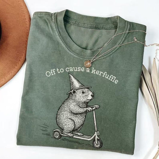 Adult humorous satirical washed T-shirt