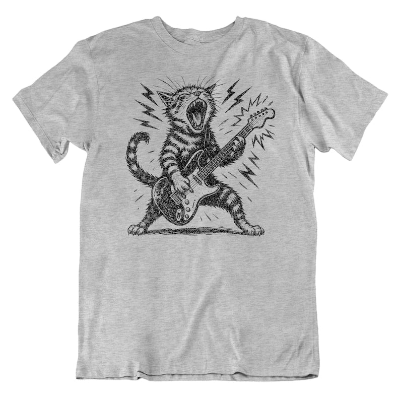 Rock cat T-shirt