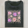 Floral Moms Club Washed T-Shirt