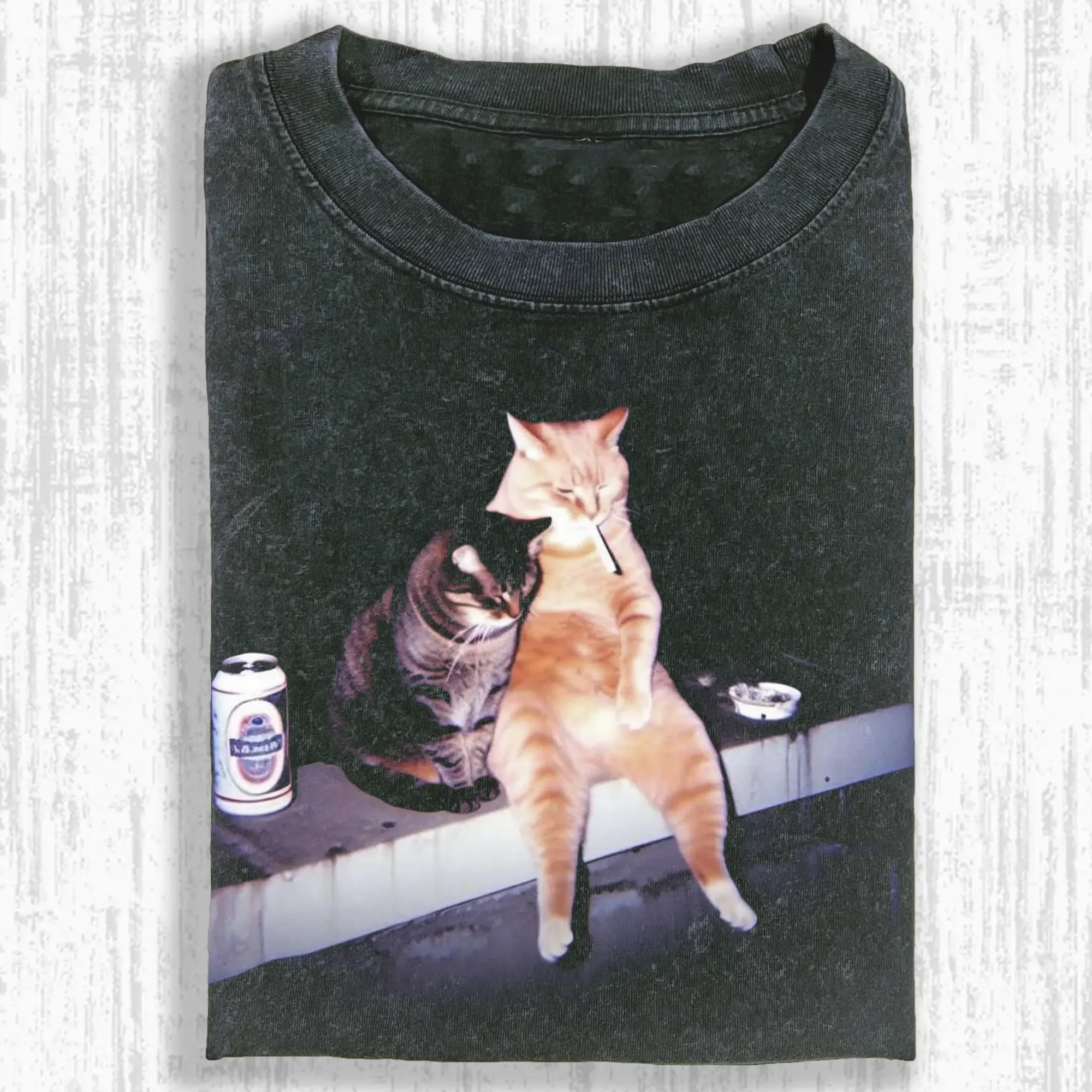 SMOKING CAT T-SHIRT
