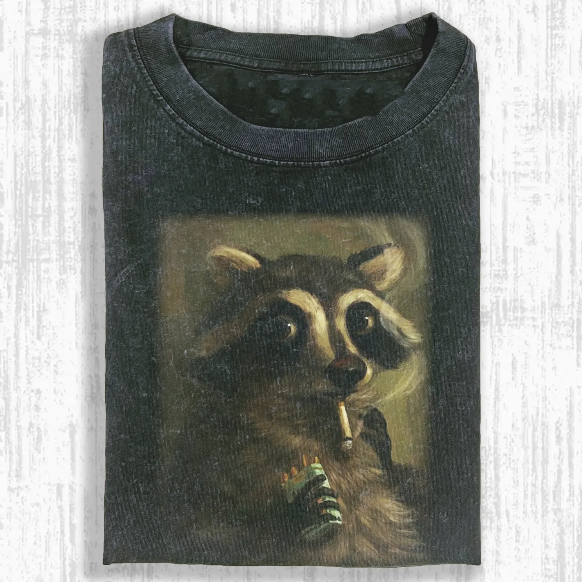 SMOKING RACCOON T-SHIRT