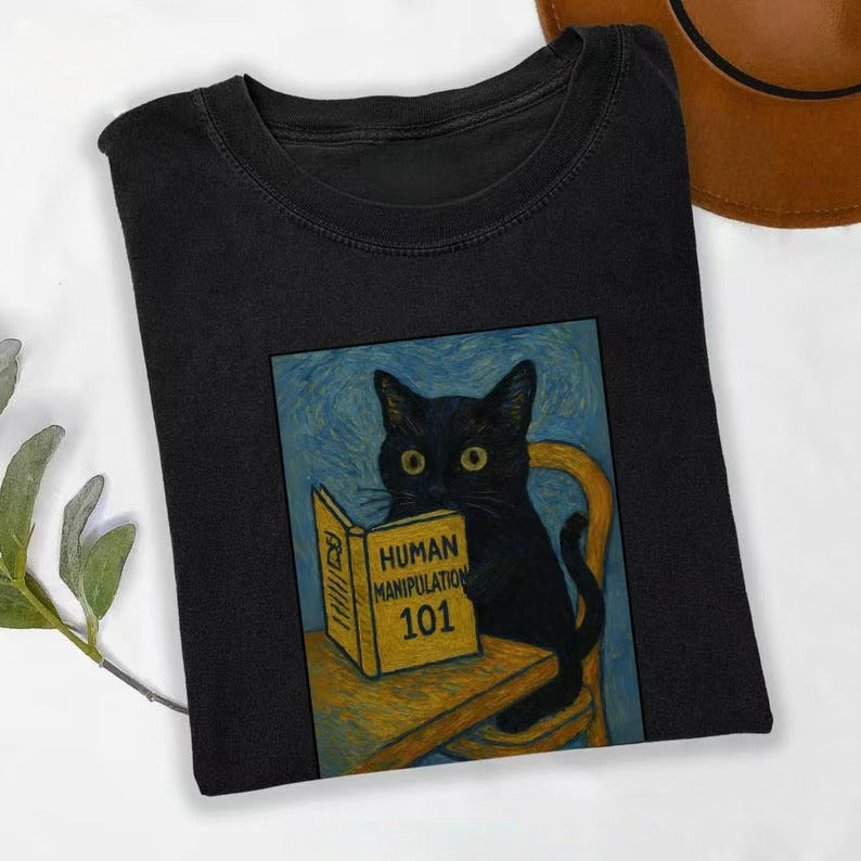 Van Gogh Iris Cat T-shirt