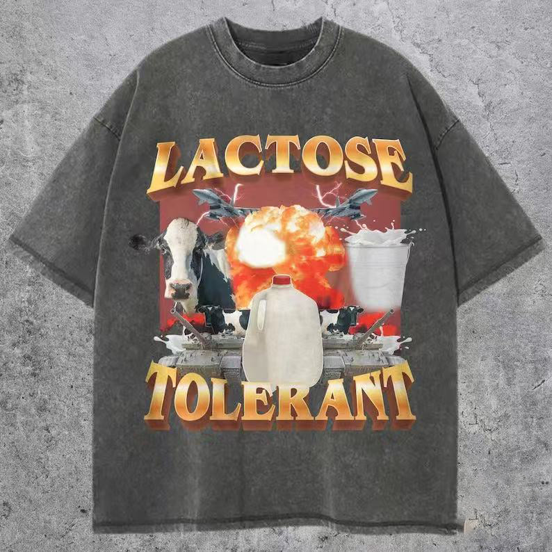 Lactose Tolerant Vintage Graphic T-shirt