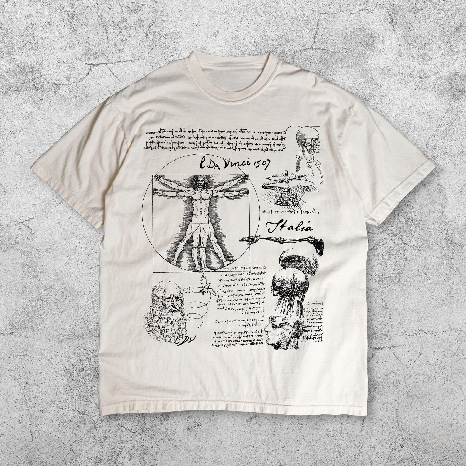 Anatomical Sketch Retro Art T-Shirt