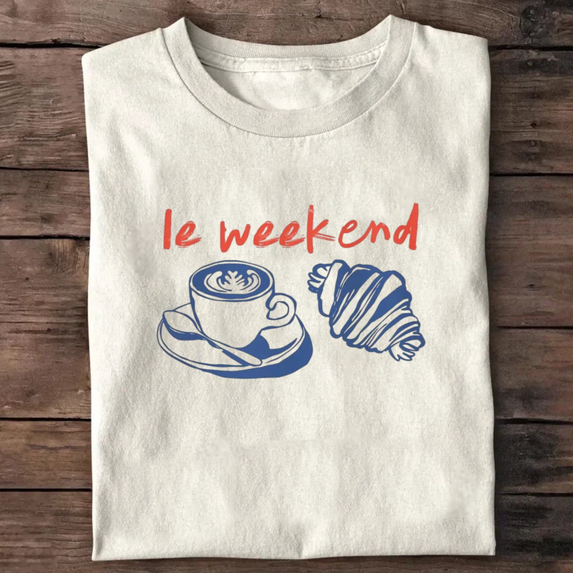 Coffee T-shirts, croissant shirts, French T-shirts