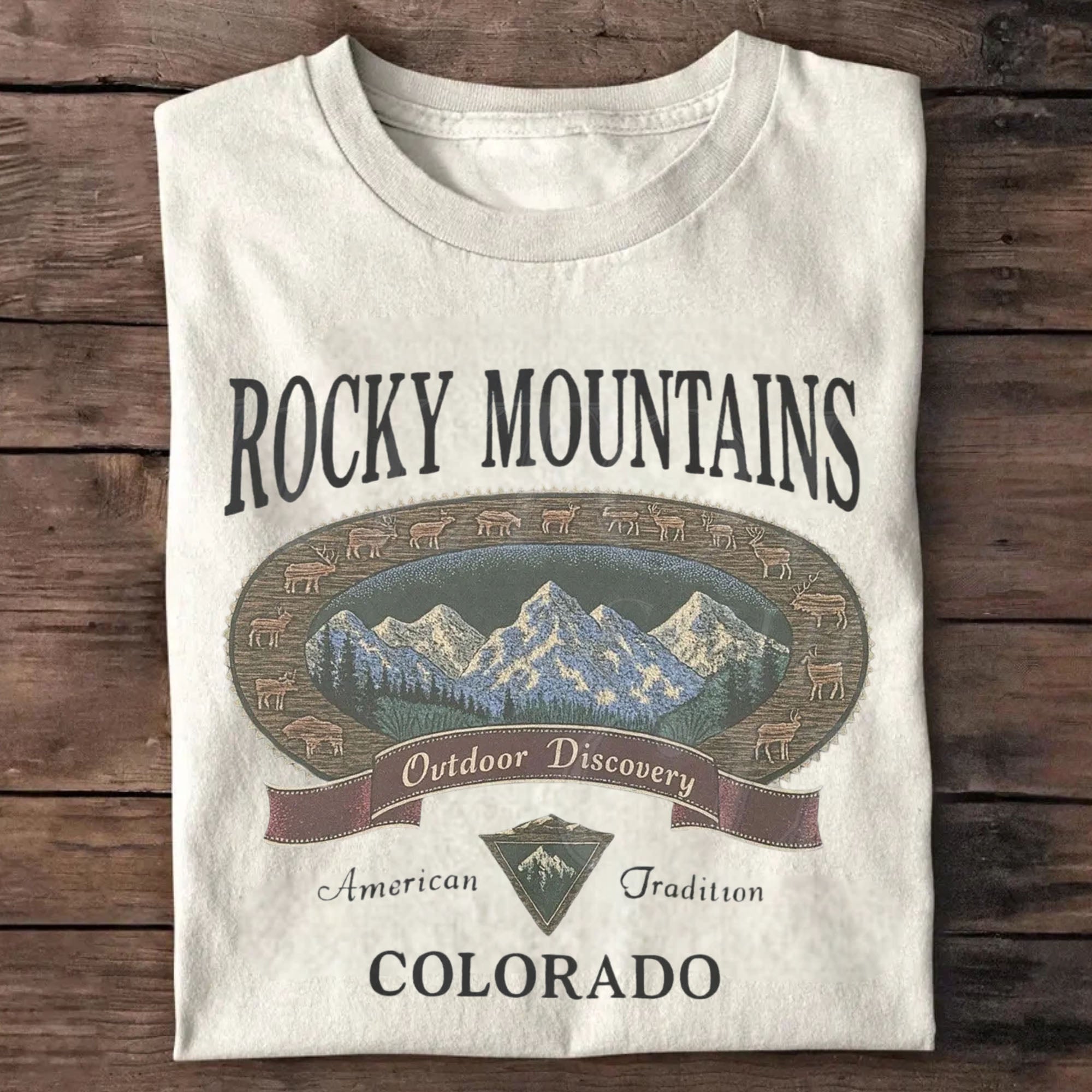 Retro Rocky Mountain Colorado T-shirt