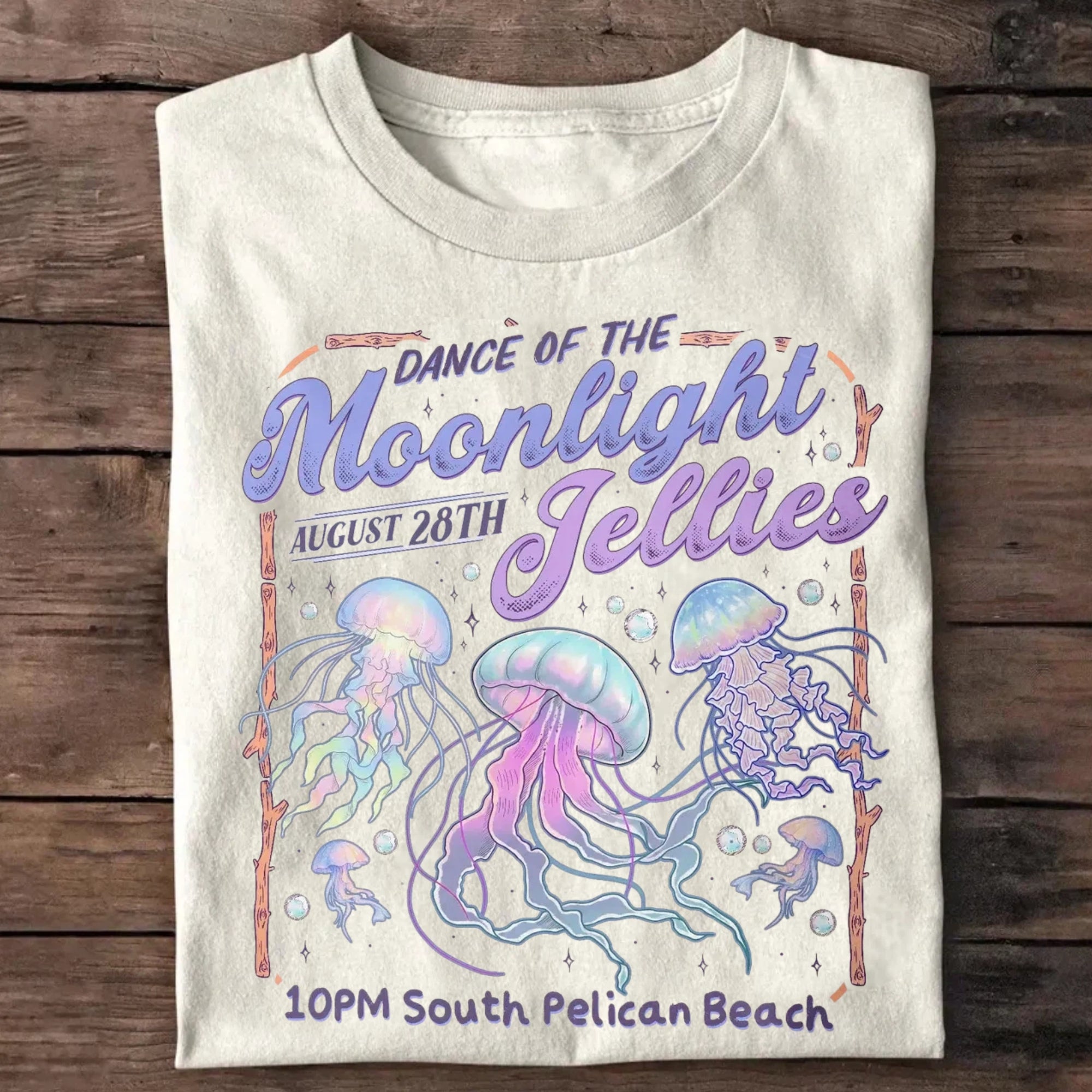 Moonlight Jelly Dance Stardew Grain Language Comfortable Color Shirt