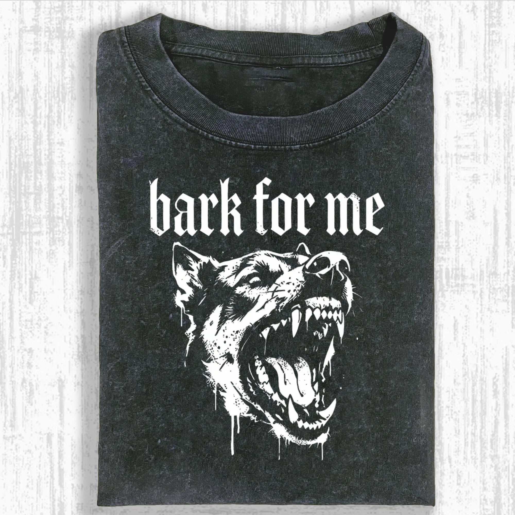Gothic Dog Graphic T-Shirt