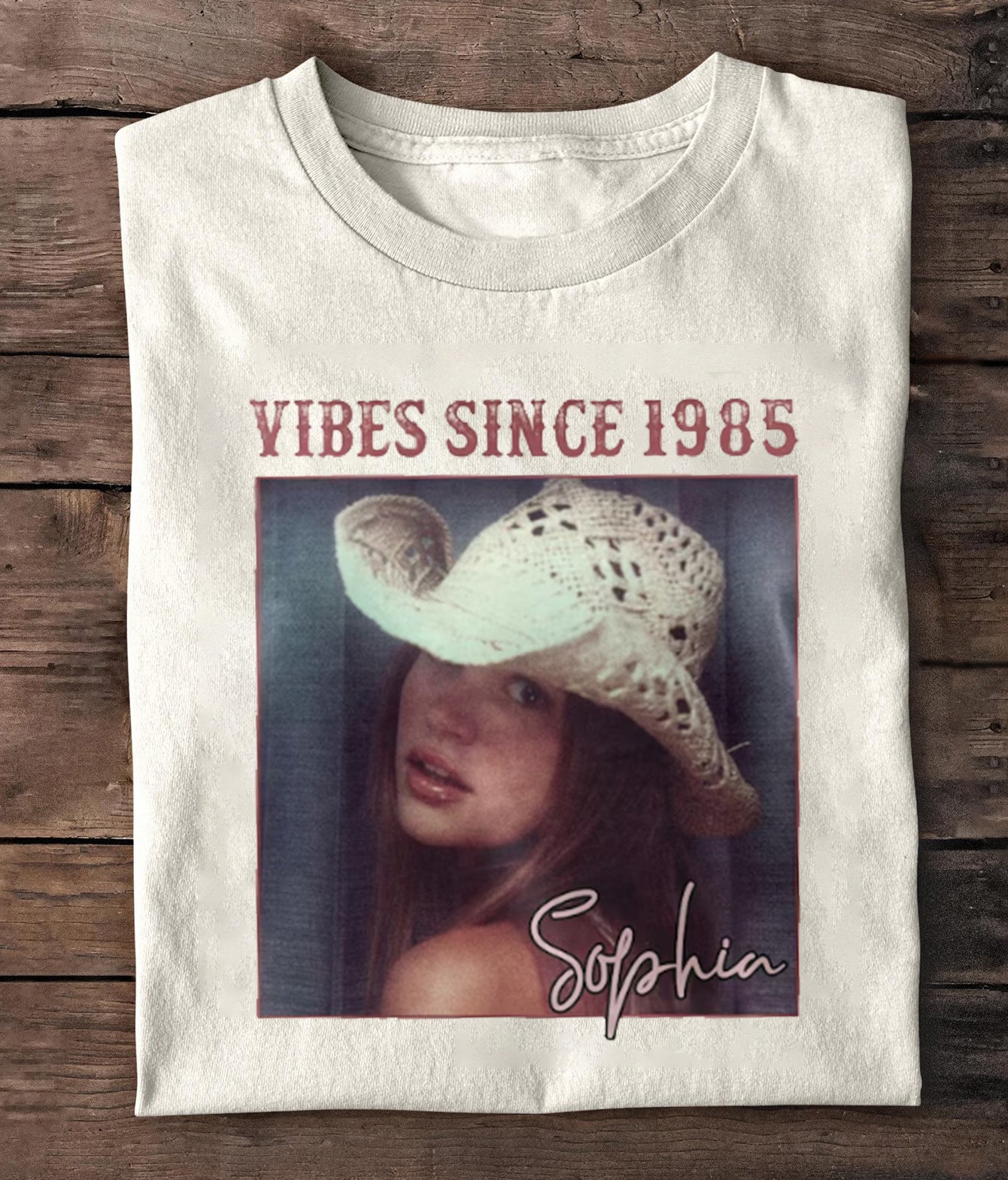 Vibes Since Custom Photo T-Shirt