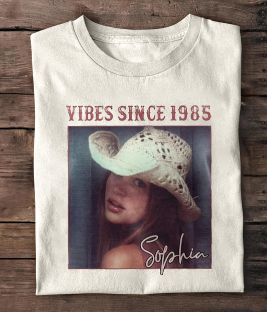 Vibes Since Custom Photo T-Shirt