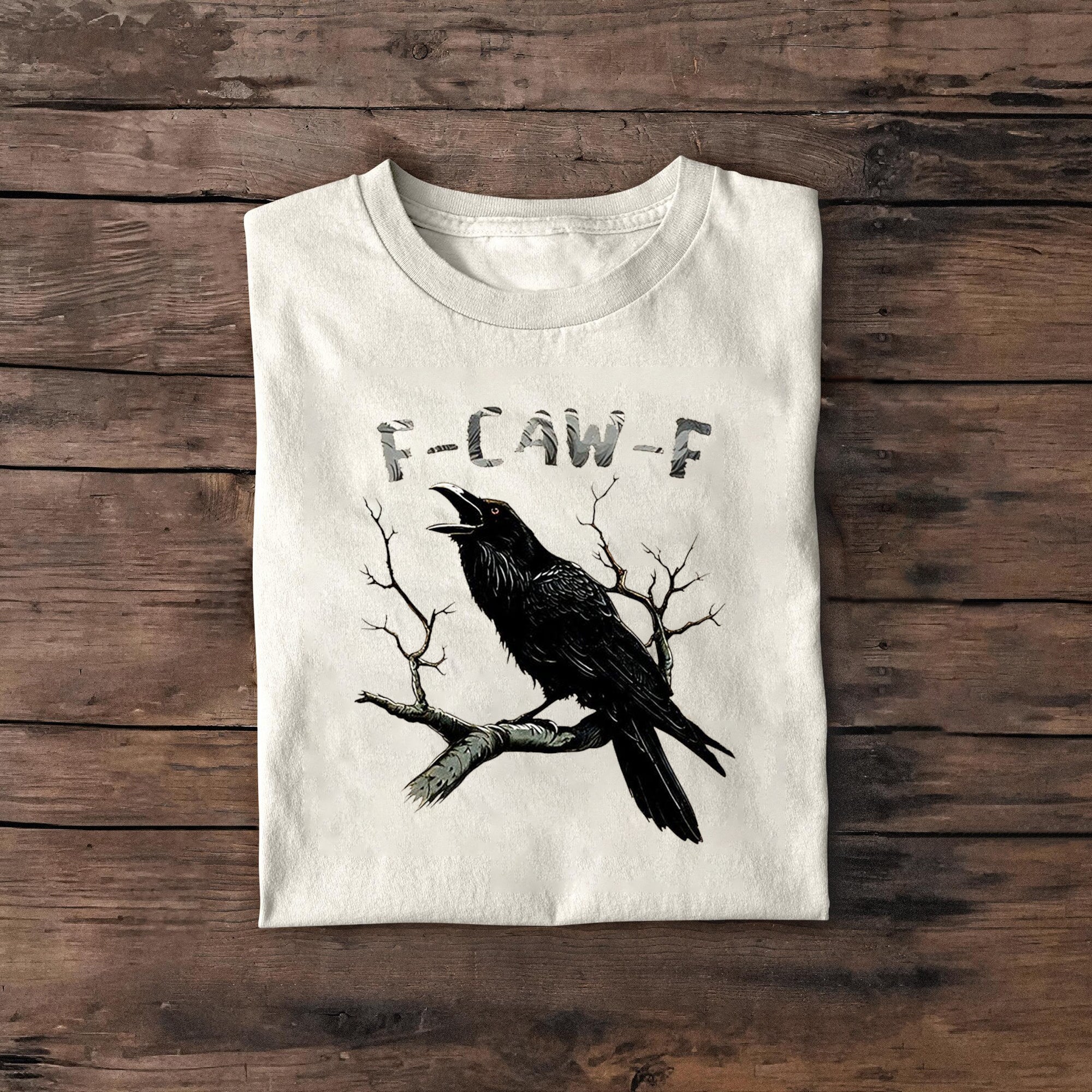 F-Caw-F black crow T-shirt