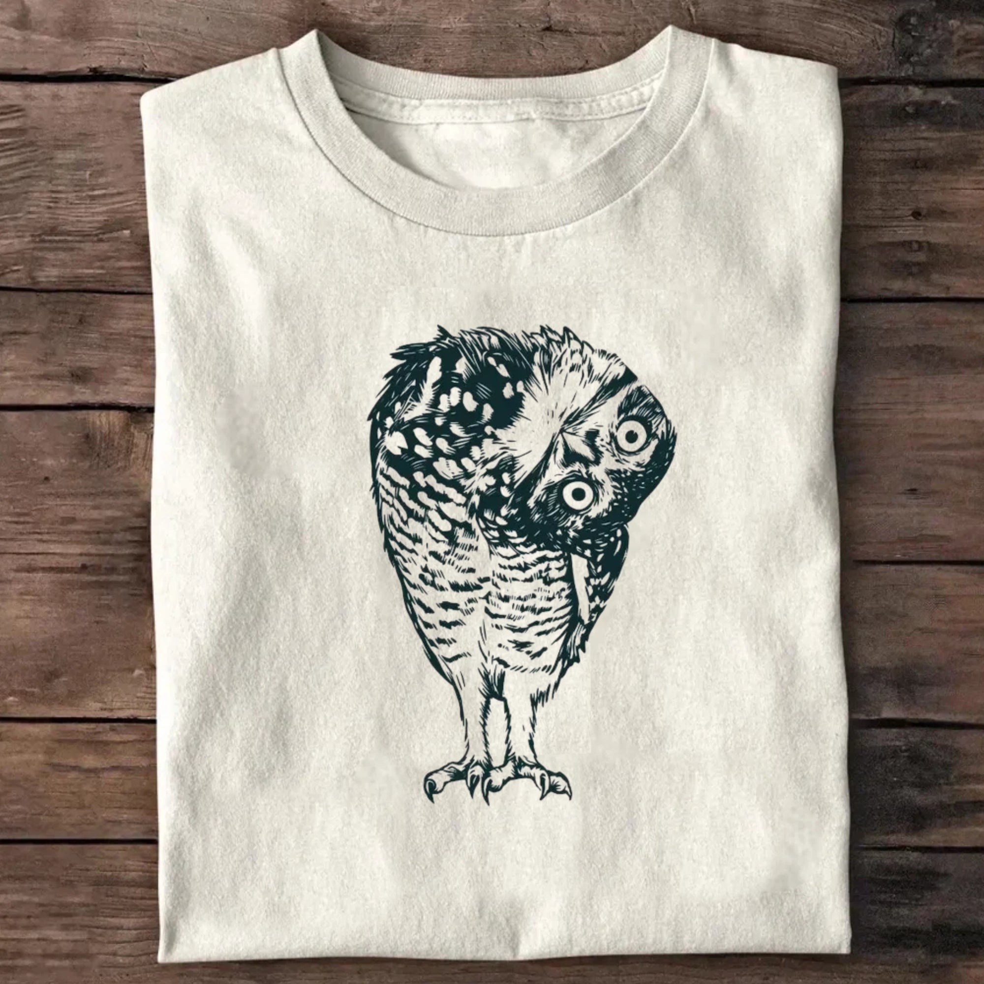 Owl pattern T-shirt