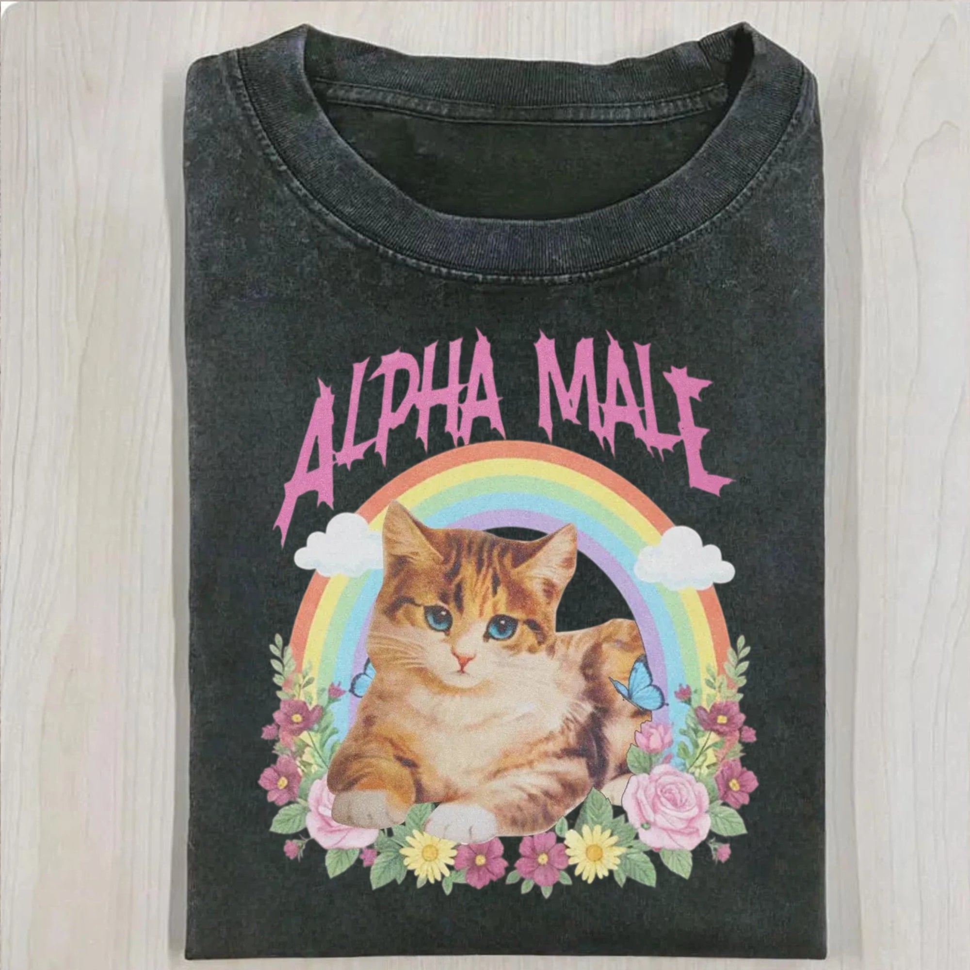 Left Cat Emoji T-shirt