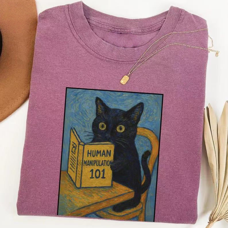 Van Gogh Iris Cat T-shirt