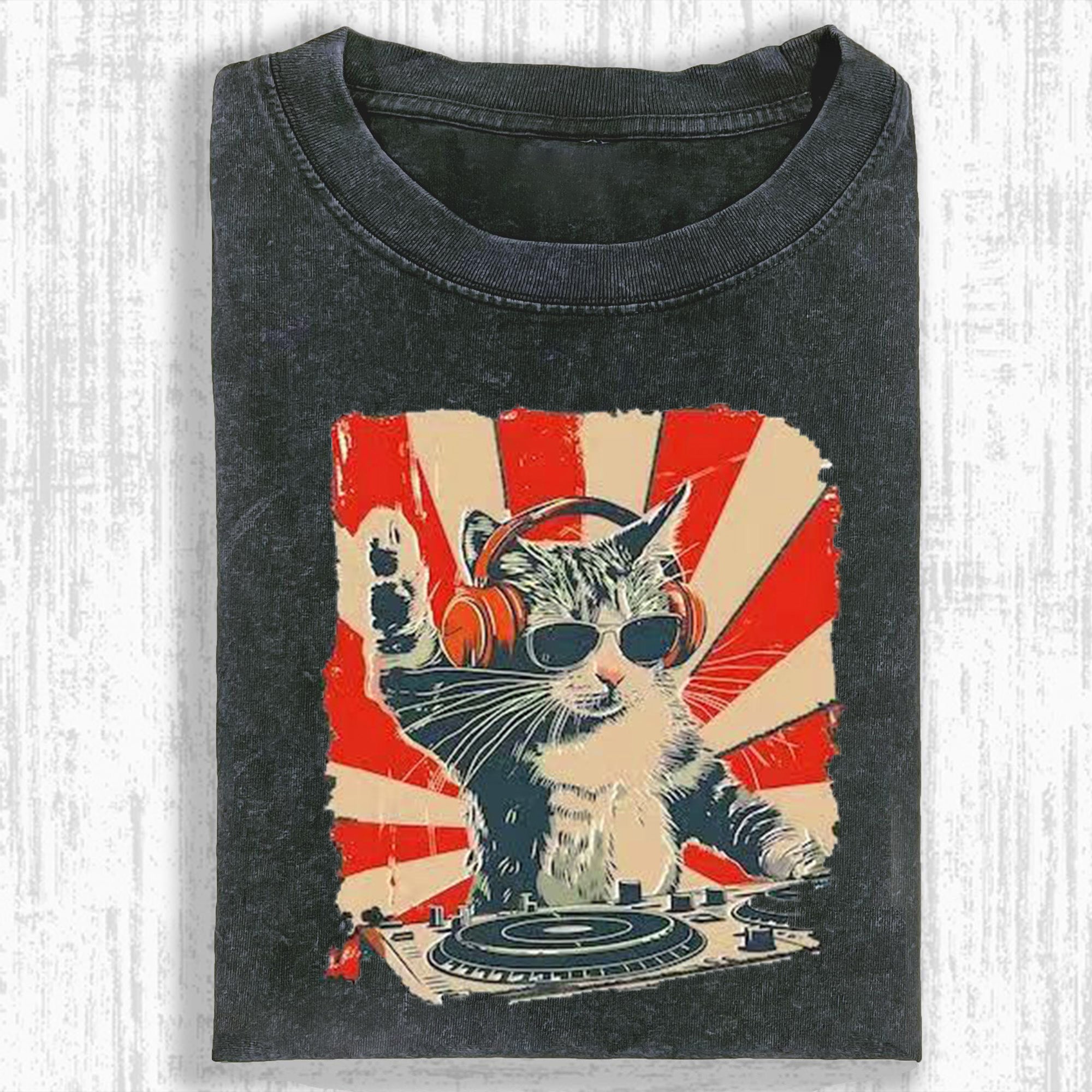 Cool DJ Cat T-shirt