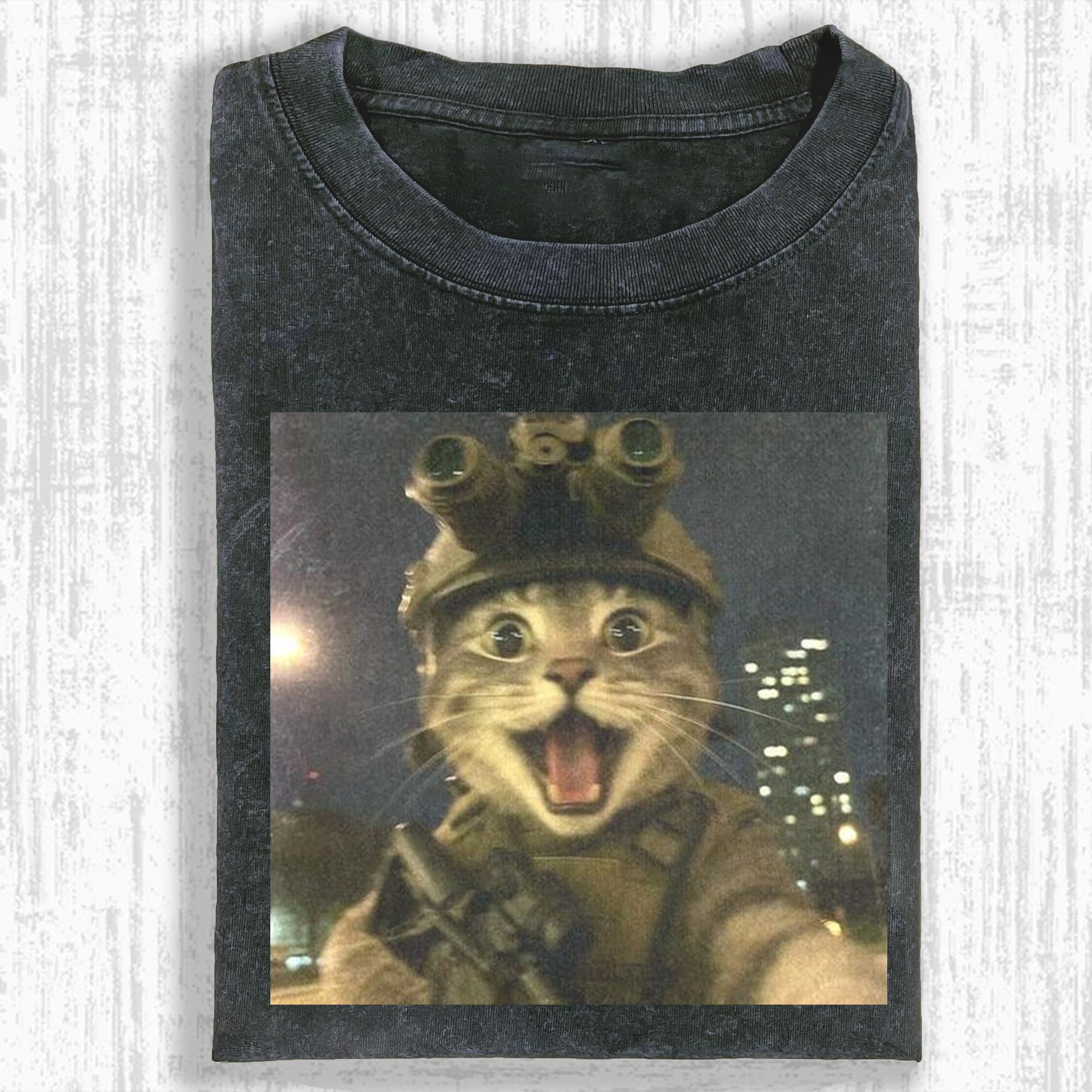 Tactical Cat Meme T-shirt