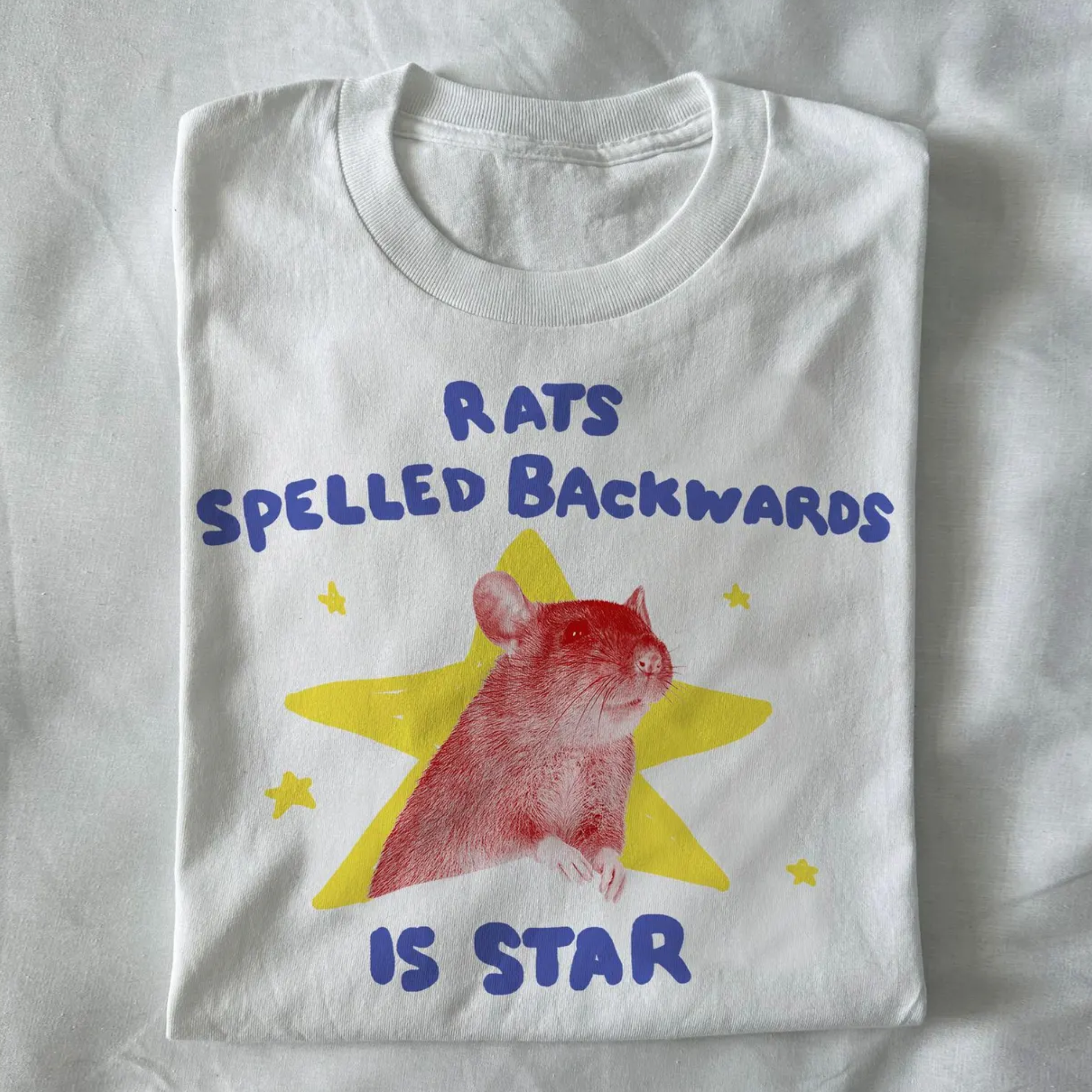 Rats Spelled Backwards Is Star T-shirt