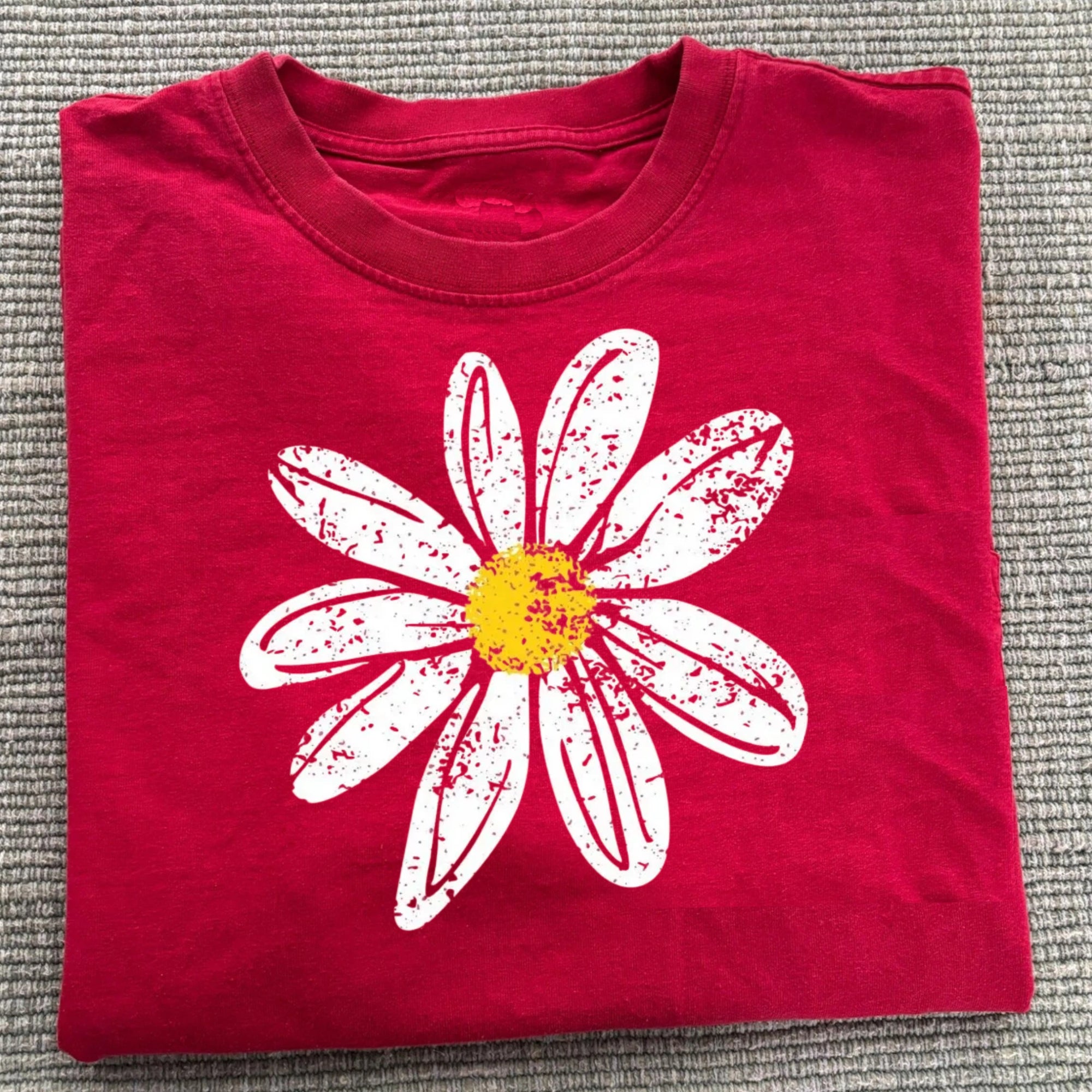  Flower Print Comfort Colors T-Shirt