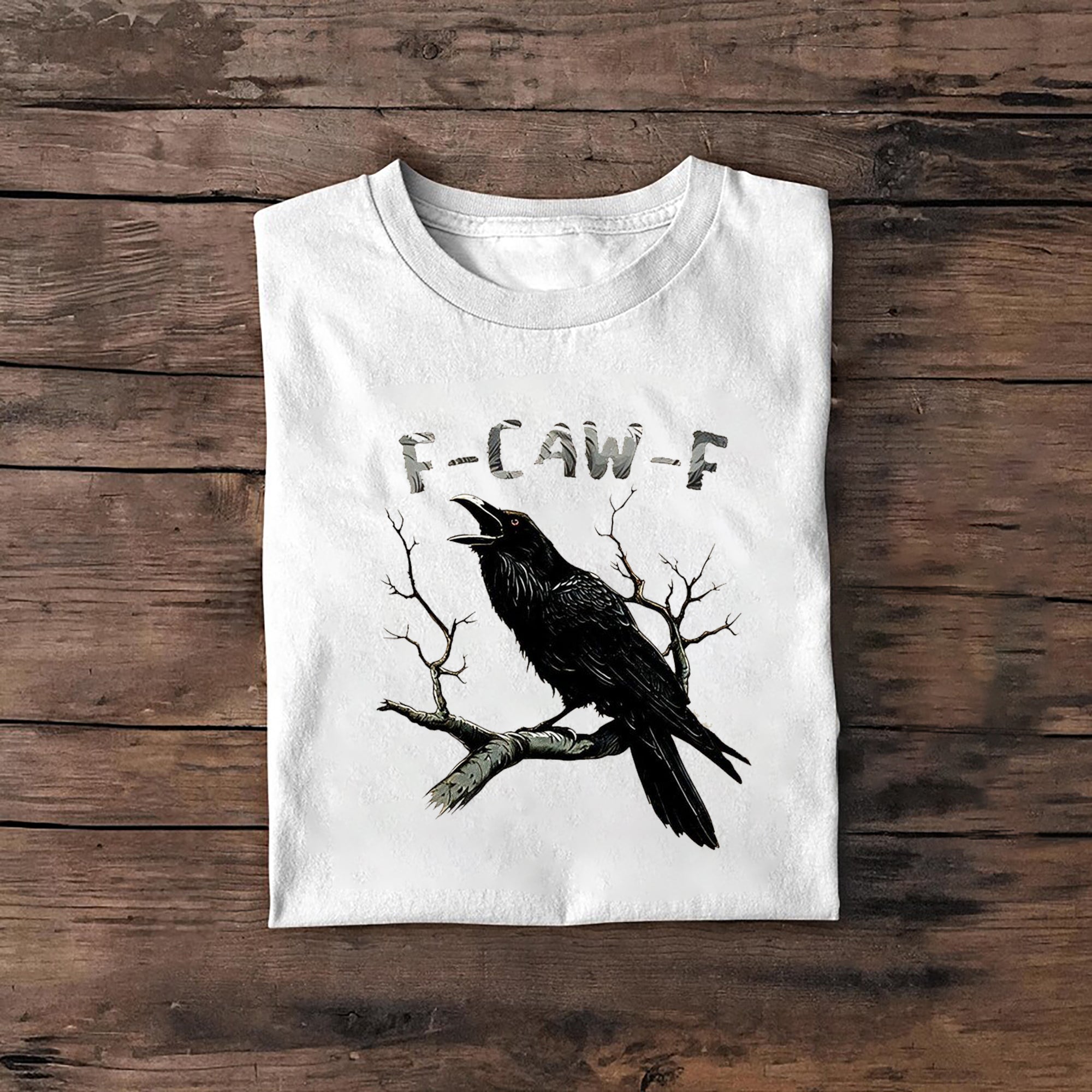 F-Caw-F black crow T-shirt