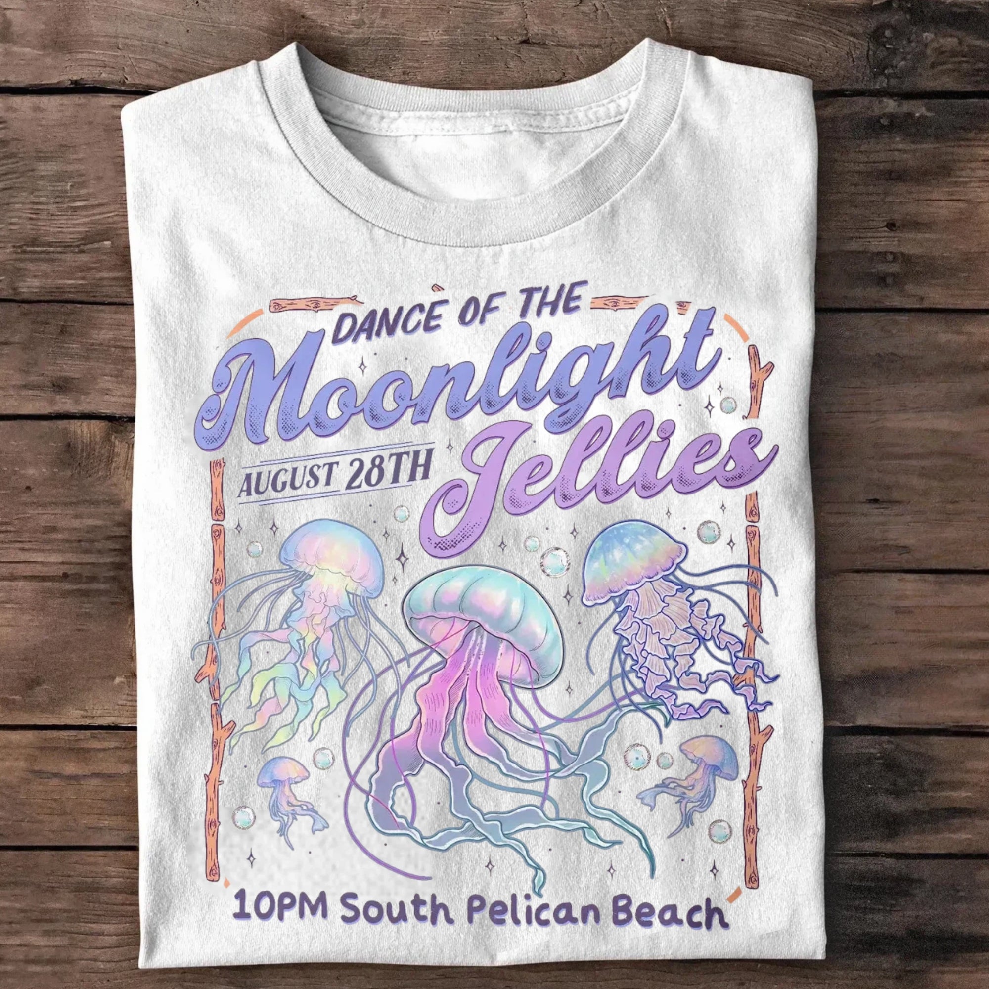 Moonlight Jelly Dance Stardew Grain Language Comfortable Color Shirt