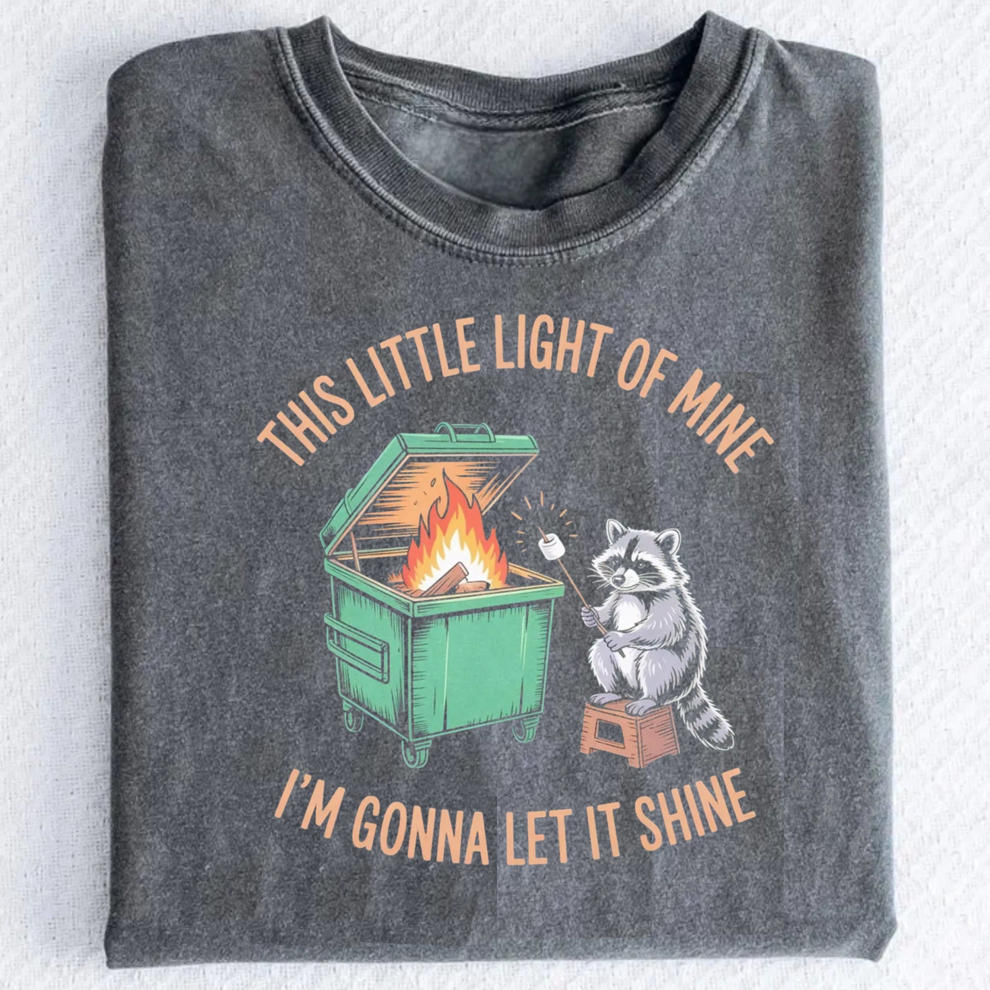  Dumpster Fire Raccoon T-Shirt