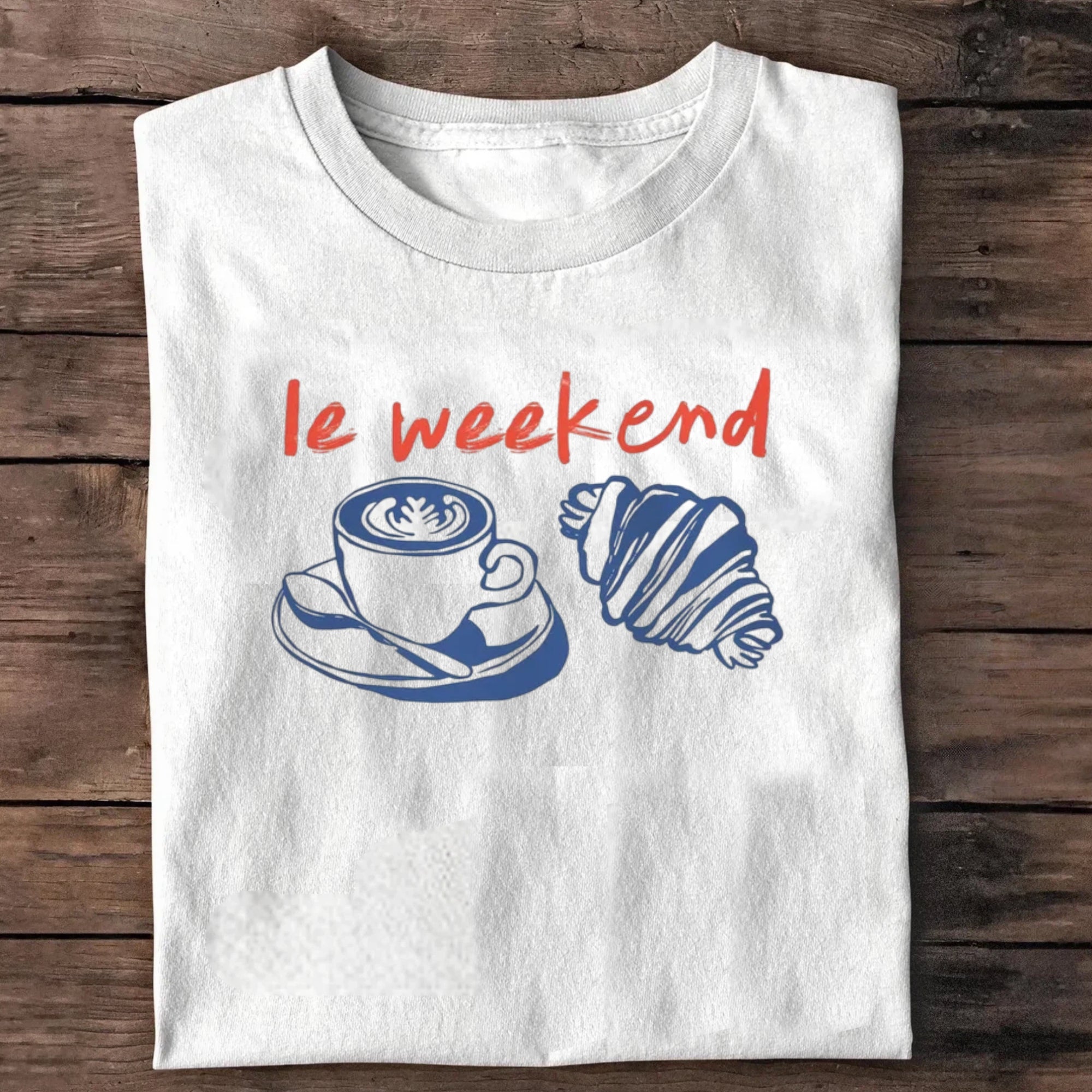 Coffee T-shirts, croissant shirts, French T-shirts