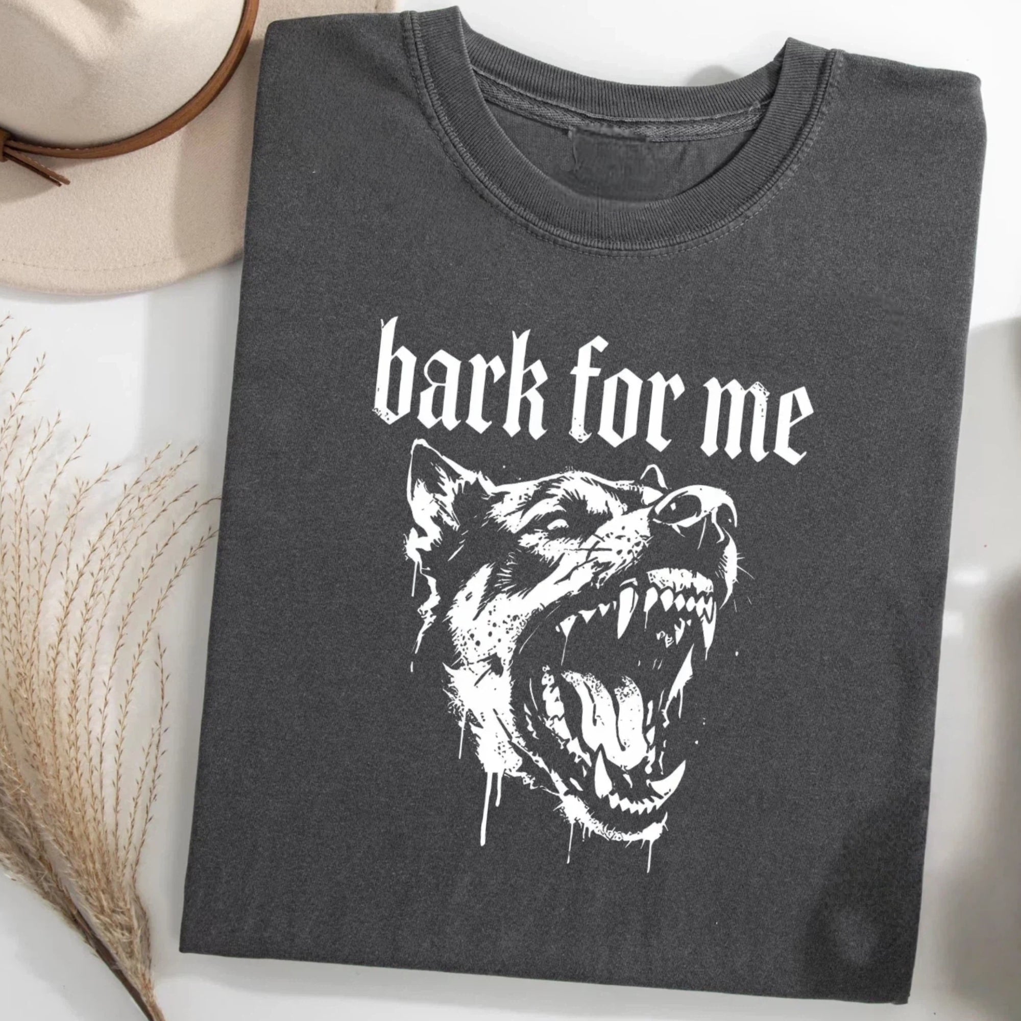 Gothic Dog Graphic T-Shirt