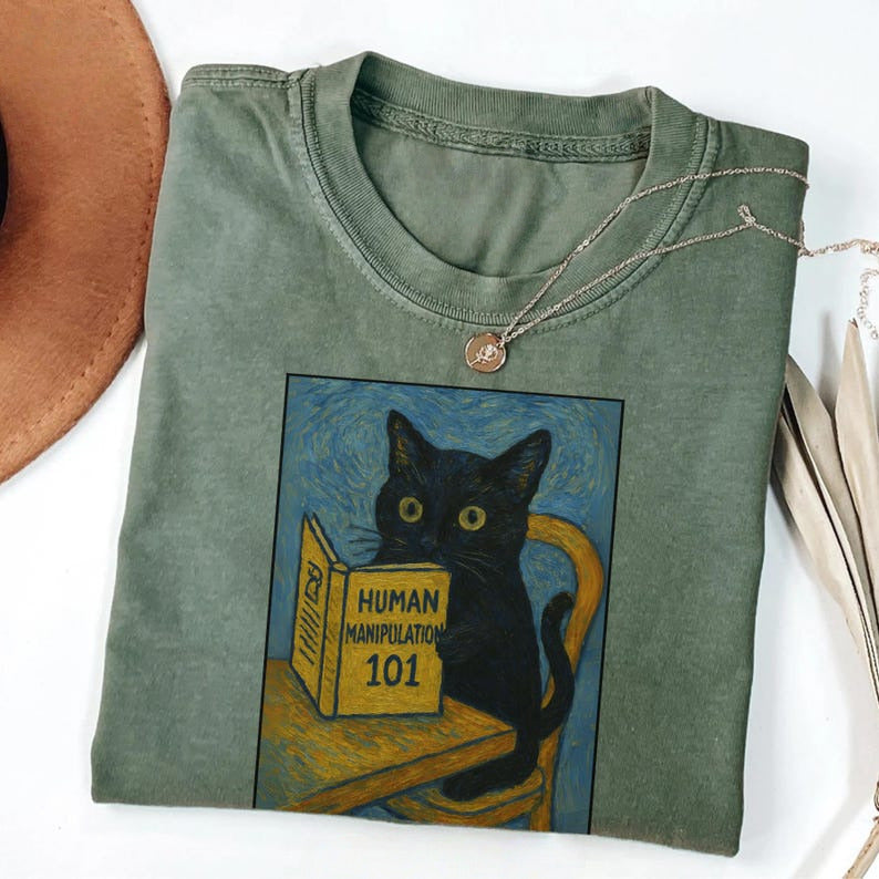 Van Gogh Iris Cat T-shirt