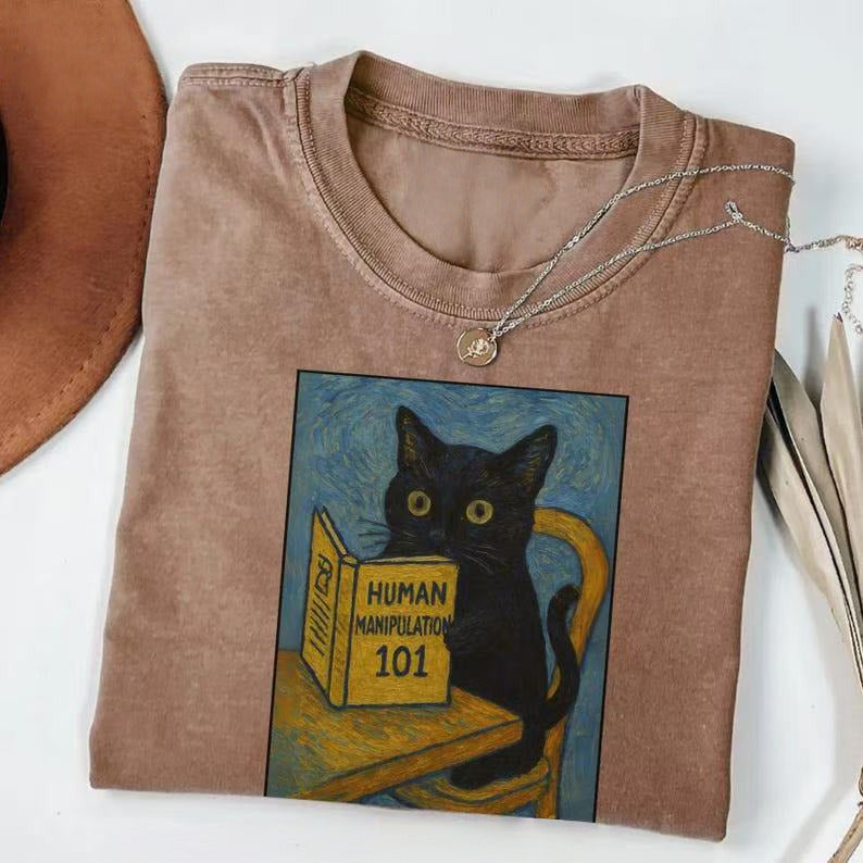 Van Gogh Iris Cat T-shirt