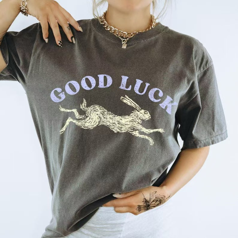 Good luck rabbit T-shirt
