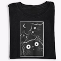 Vintage Black Cat Moon Shirt