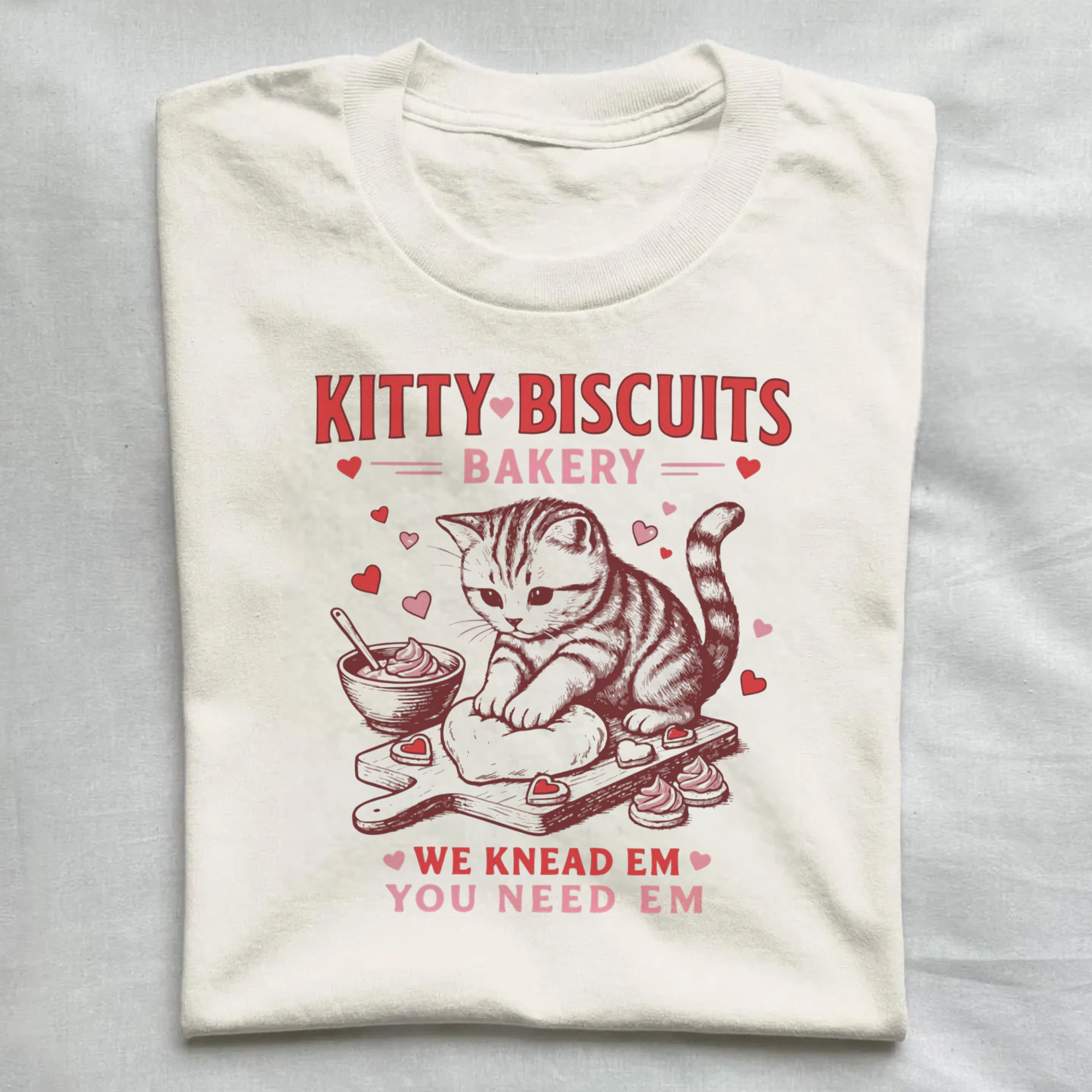 Kitten Baking Cookies Love T-shirt