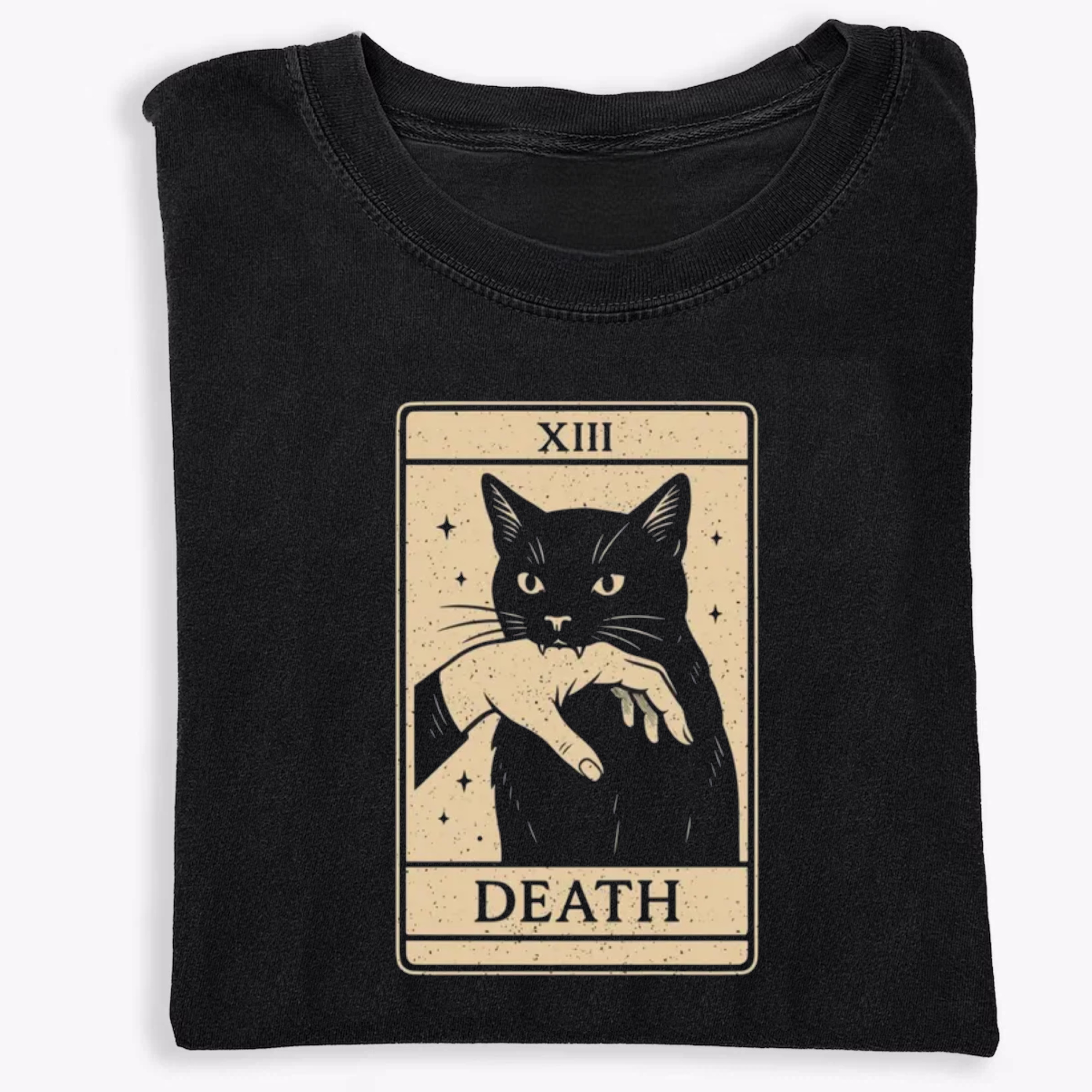 Tarot Card Black Cat T-Shirt