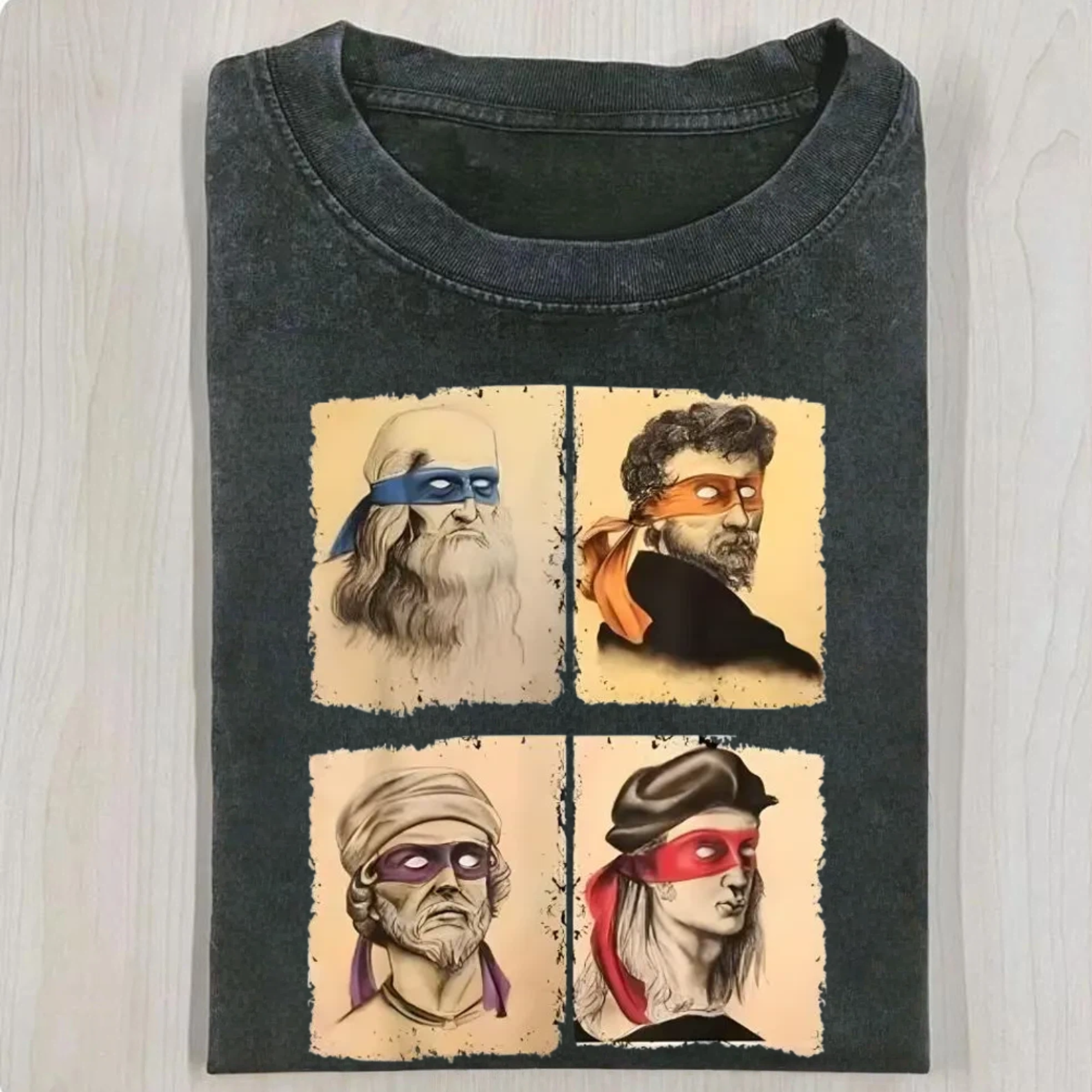 Renaissance Artists Retro Style T-Shirt