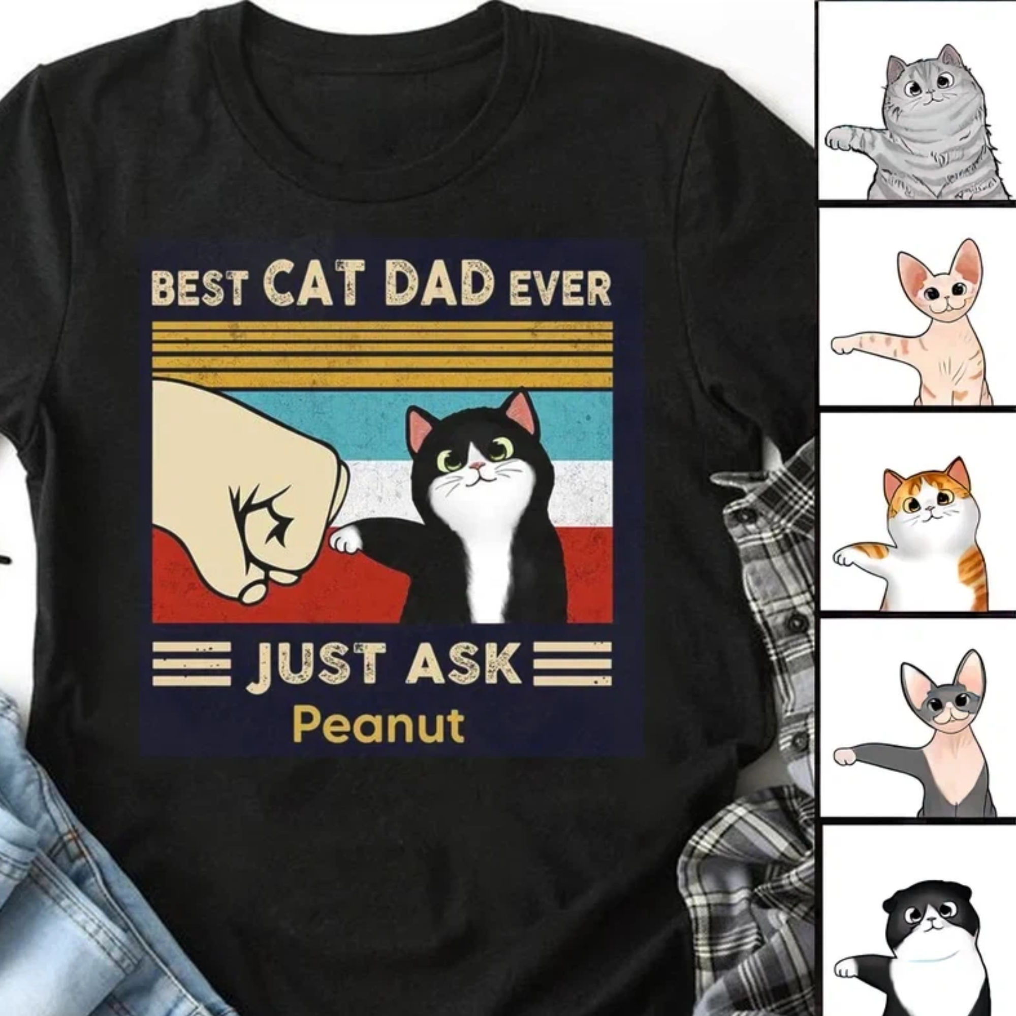 Best Cat Dad Ever T-shirt