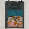 Art Tiger Pizza T-Shirt