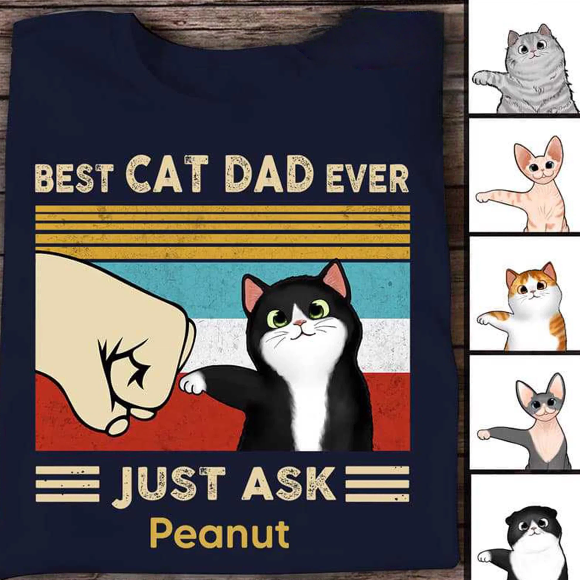 Best Cat Dad Ever T-shirt