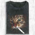 Funny Cat Smoking T-shirt