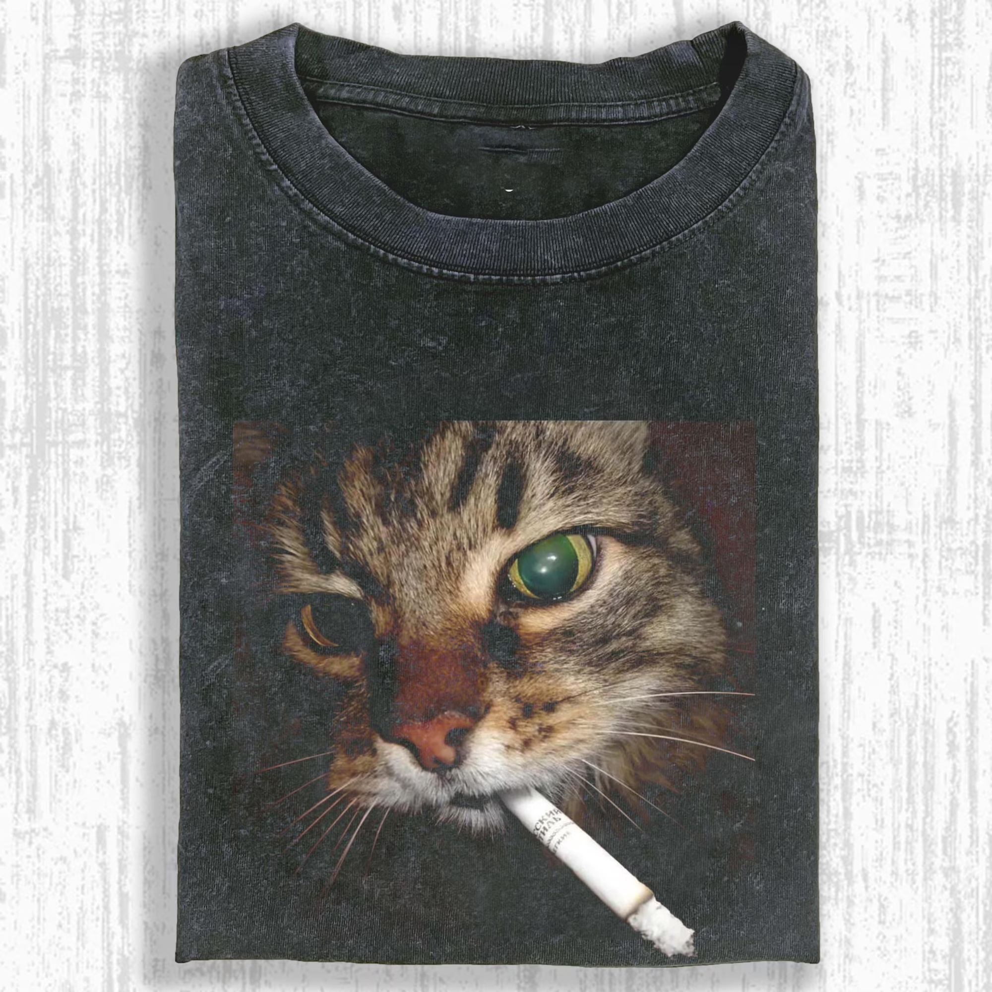 Funny Cat Smoking T-shirt