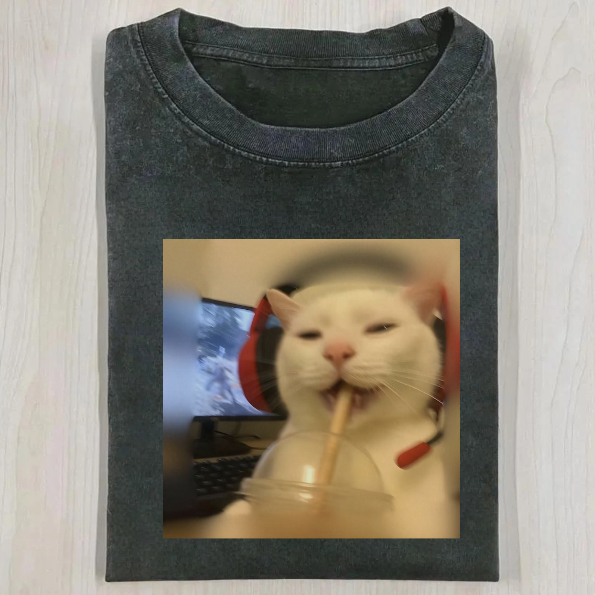 Funny Gamer Cat Meme T-Shirt
