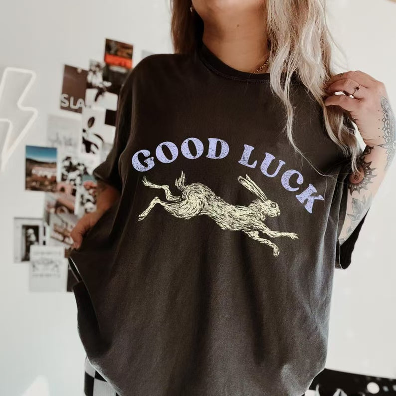 Good luck rabbit T-shirt