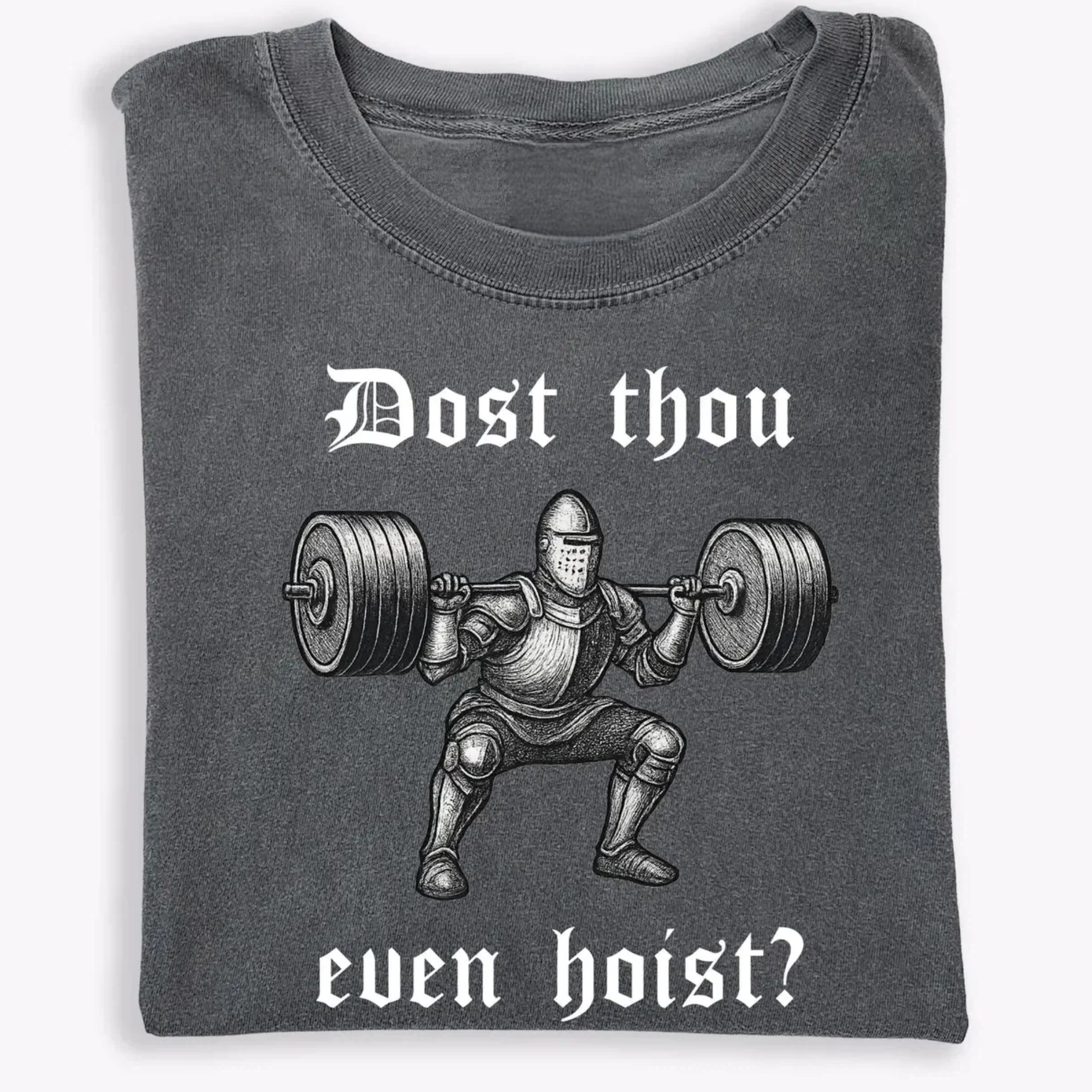 Funny Knight Weightlifting T-Shirt