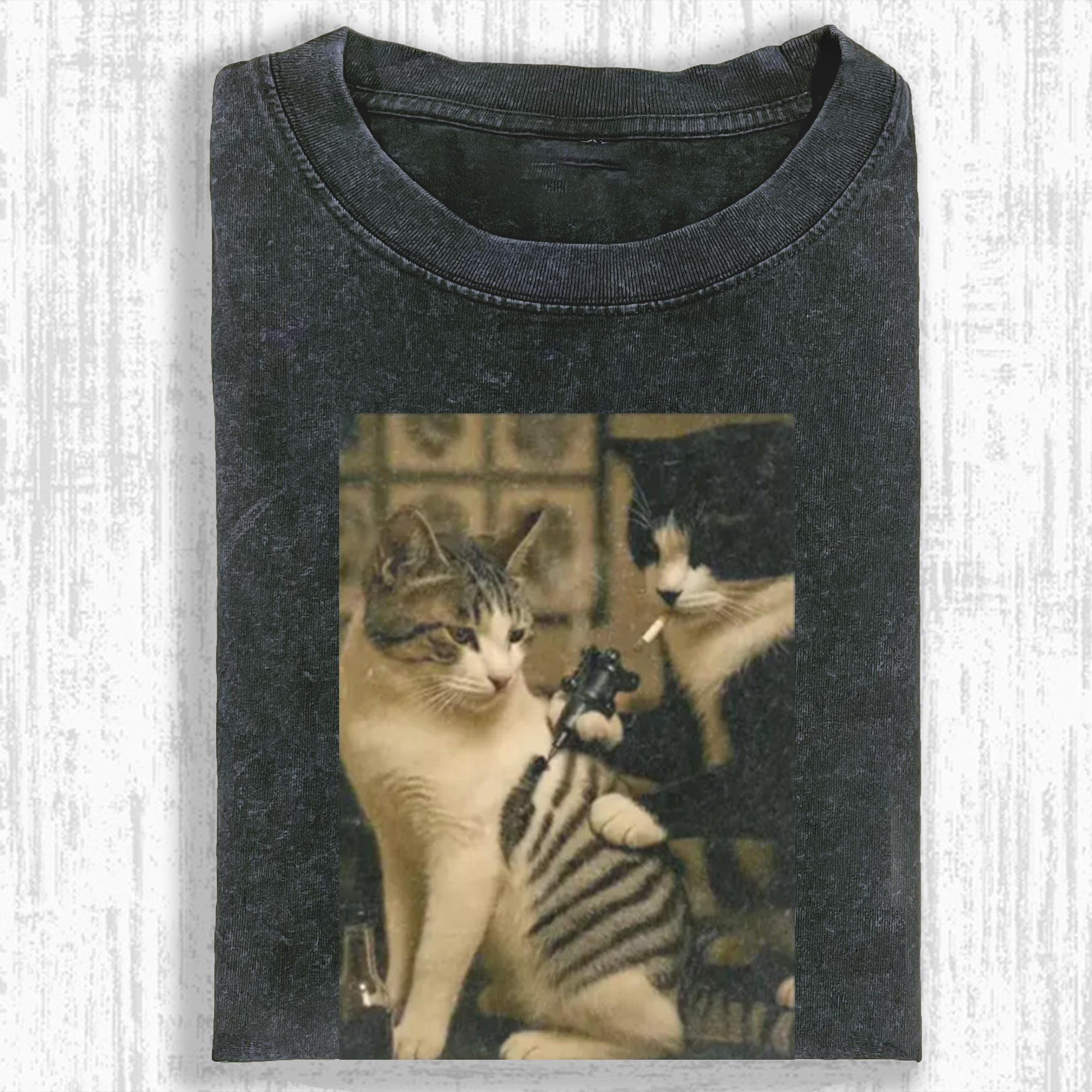Cat tattoo T-shirt