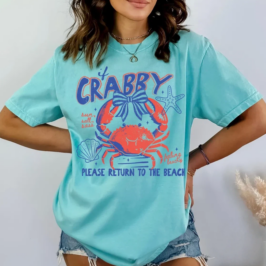 If Crabby Please Return To The Beach T-Shirt
