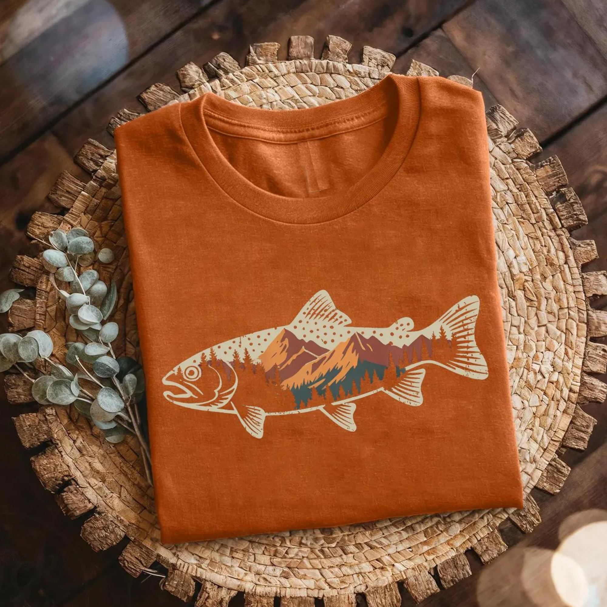 Mountain Fish Graphic Tee