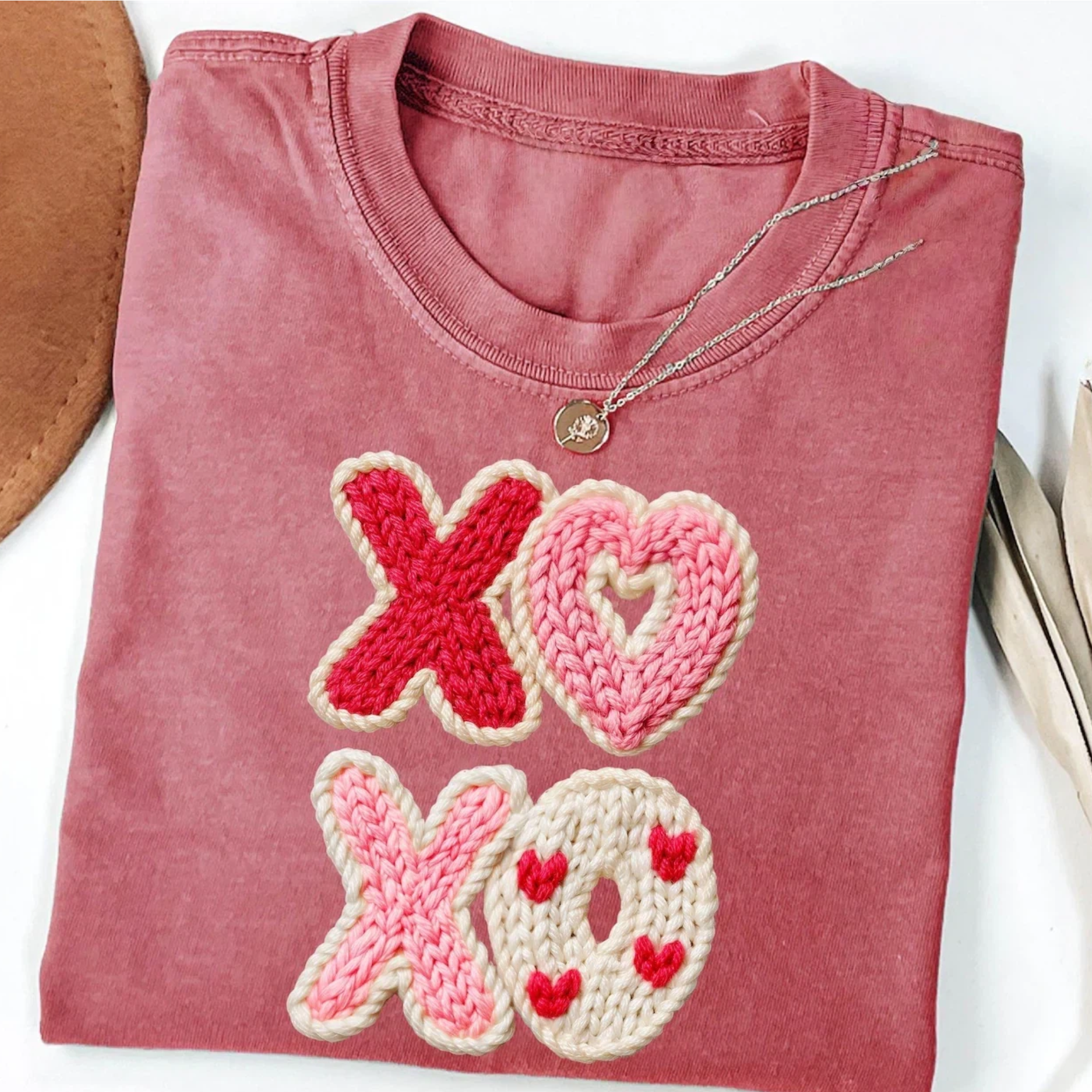 Faux Yarn XOXO T-Shirt