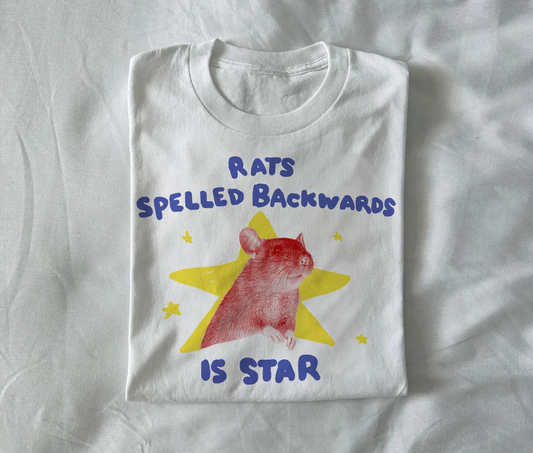 Rats Spelled Backwards Is Star T-shirt