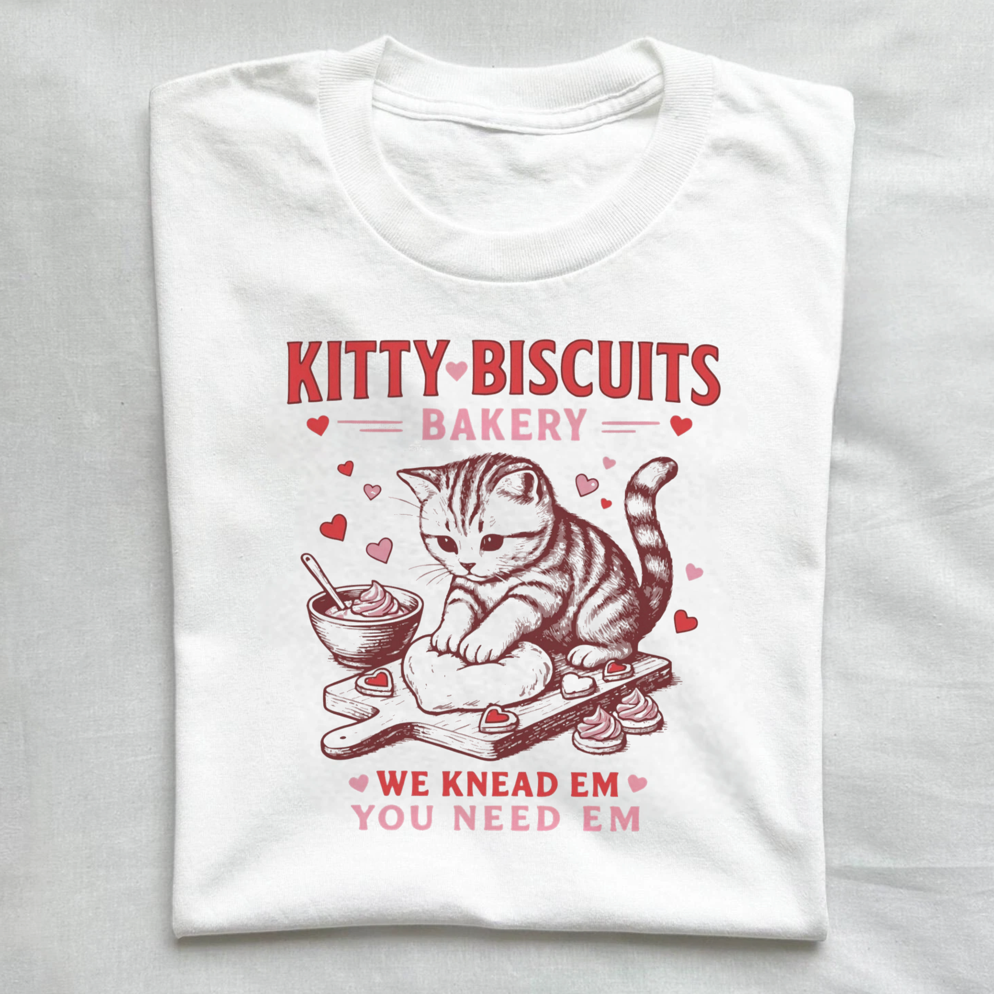 Kitten Baking Cookies Love T-shirt