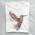 Floral Hummingbird T-Shirt