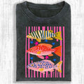 Colorful Maximalist Tropical Fish Trio T-Shirt